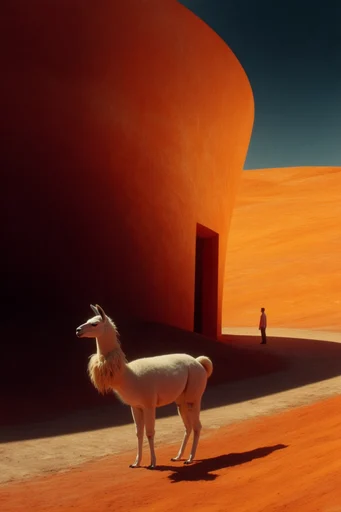 Surreal Terracotta Minimalism style reference image — geometric arches