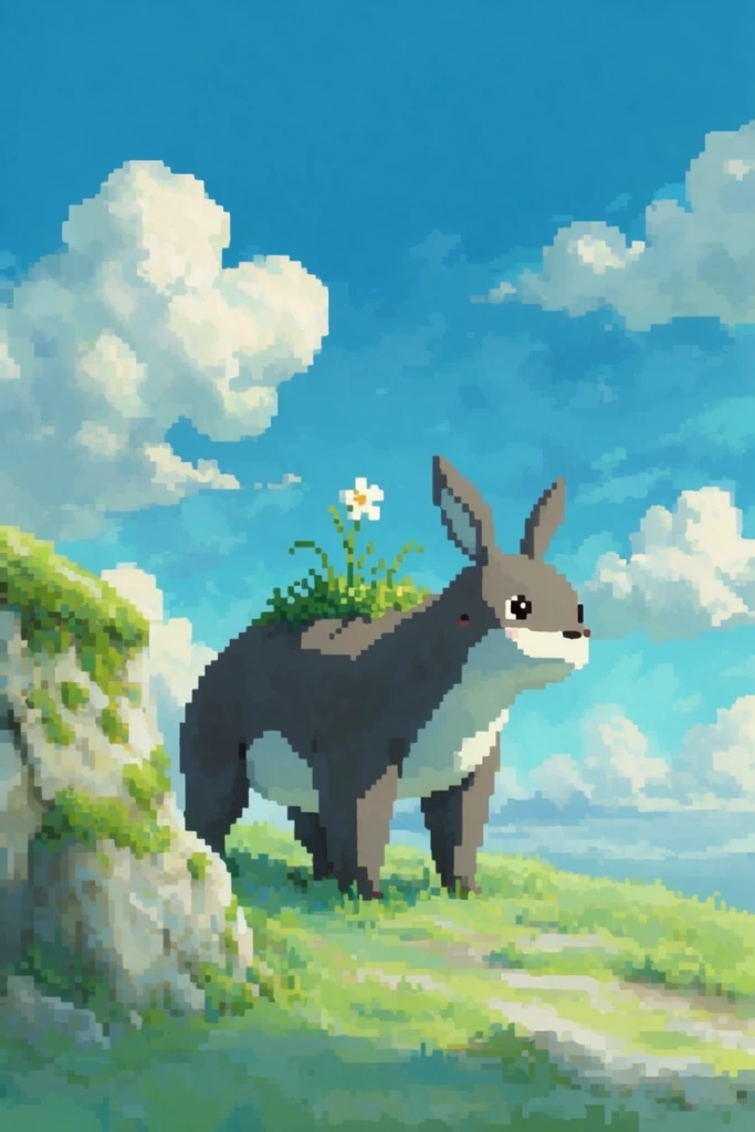 Atmospheric Pixel Nostalgia style AI image example 3