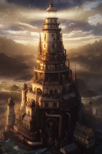 Atmospheric Industrial Dystopia style reference image — chiaroscuro shadows