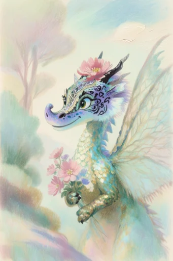 Ethereal Pastel Impressionism style reference image — textured painterly layers