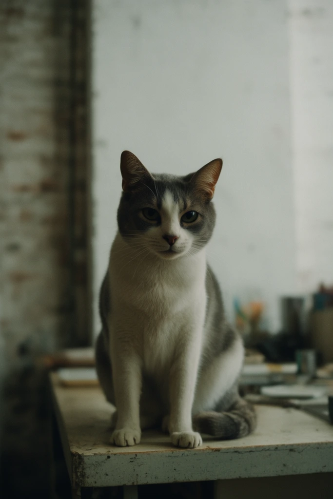 Cinematic Nostalgic Realism style AI image example 3
