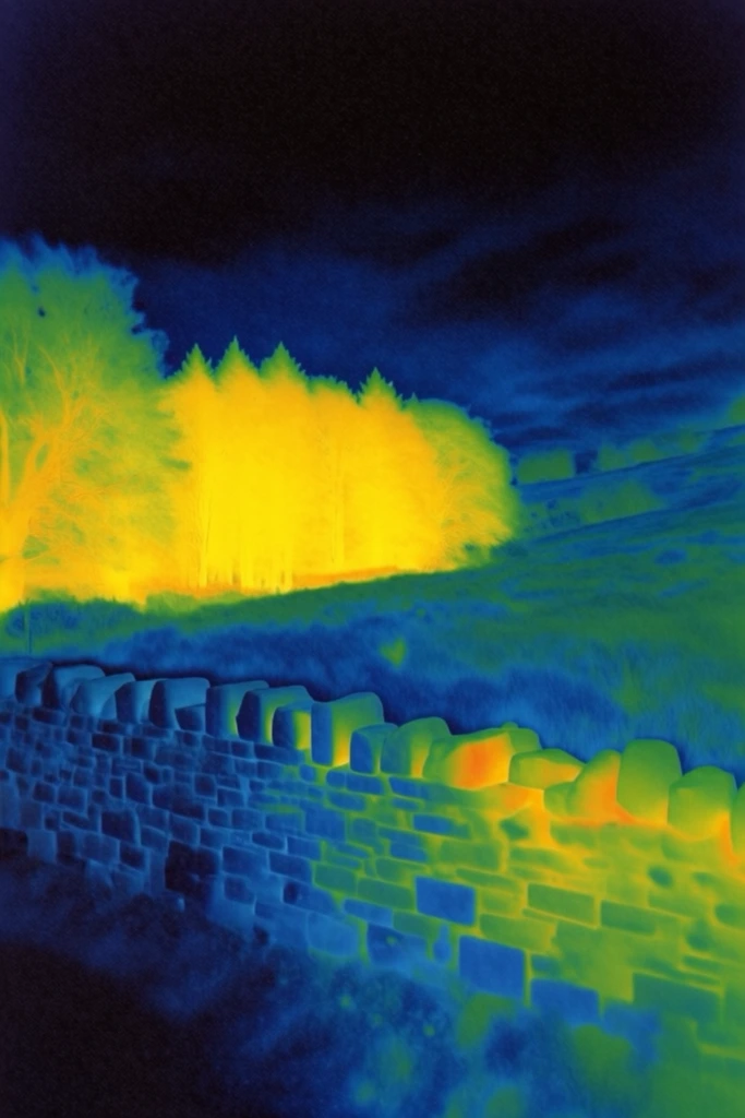Luminous Thermal Noir style AI image example 2