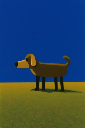 Saturated Surrealist Minimalism style reference image — graphic color blocking