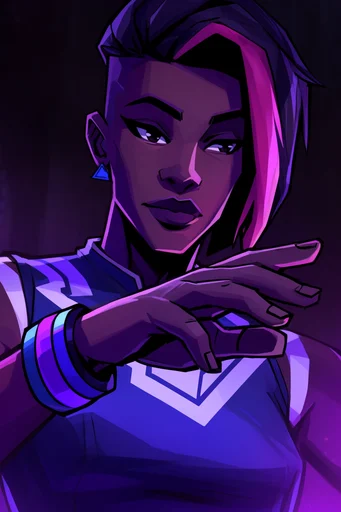 Neon Synthwave Graphic Noir style reference image — neon synthwave palette