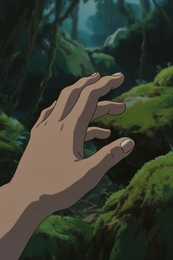 Nostalgic Forest Anime style reference image — nostalgic cel-shaded aesthetic