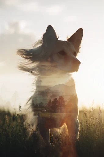 Ethereal Nostalgic Double-Exposure style reference image — ethereal lens flare