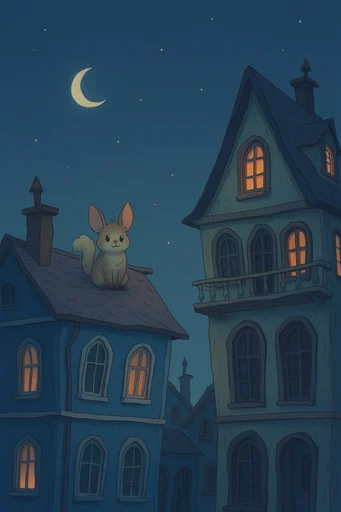 Cozy Twilight Fantasy style reference image — whimsical architecture