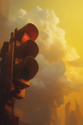 Amber Atmospheric Grandeur style reference image — atmospheric amber haze