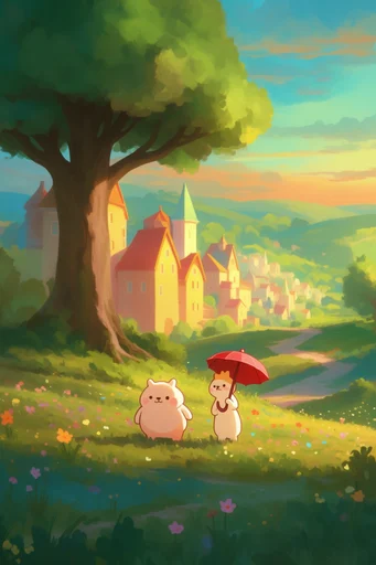 Luminous Whimsical Nostalgia style reference image — soft focus bokeh