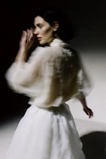 Ethereal Chiaroscuro Motion style reference image — painterly texture