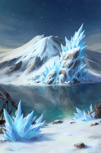 Frozen Industrial Reclamation style reference image — atmospheric scale