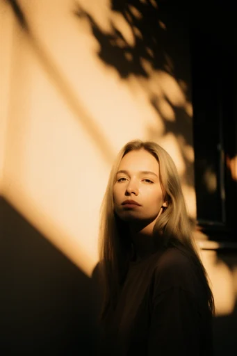 Cinematic Chiaroscuro Solace style reference image — caustic light reflections
