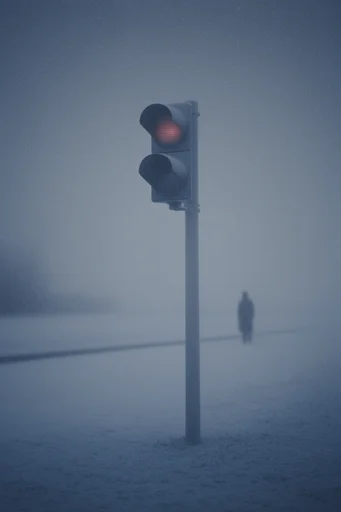 Ethereal Nordic Solitude style reference image — atmospheric fog
