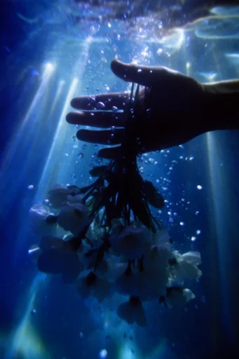Ethereal Cyan Abyssalism style reference image — dreamlike light refraction