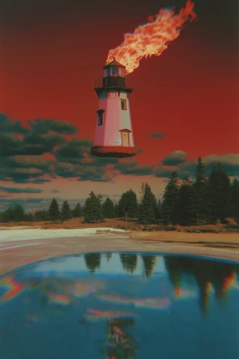 Crimson Surrealist Mythos style reference image — high contrast lighting