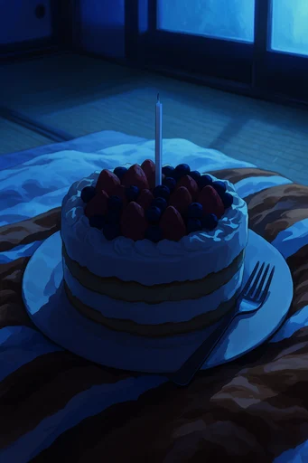 Nostalgic Midnight Solitude style reference image — lo-fi aesthetic