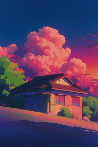 Nostalgic Surreal Dreamscape style AI image example 4