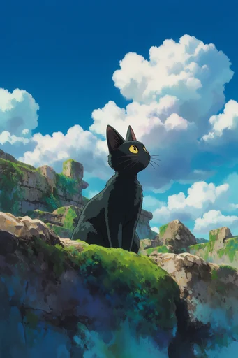 Ethereal Anime Vistas style reference image — scenic panoramic vista