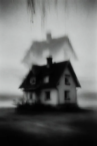 Haunting Monochrome Pictorialism style AI image example 4