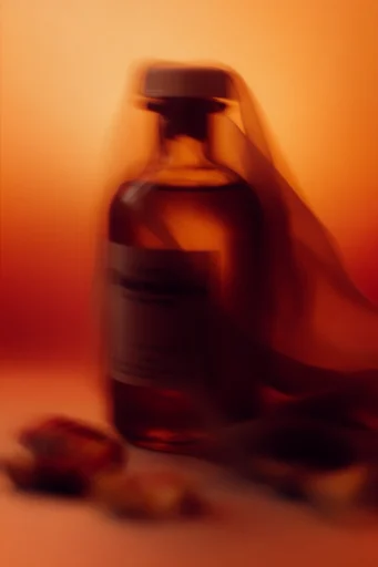 Luminous Amber Silhouette style reference image — backlit silhouette