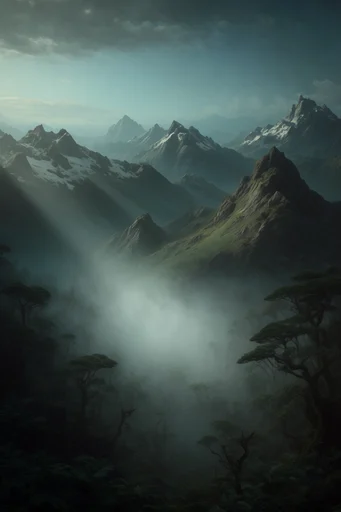 Misty Primeval Gothic style reference image — cinematic dark fantasy