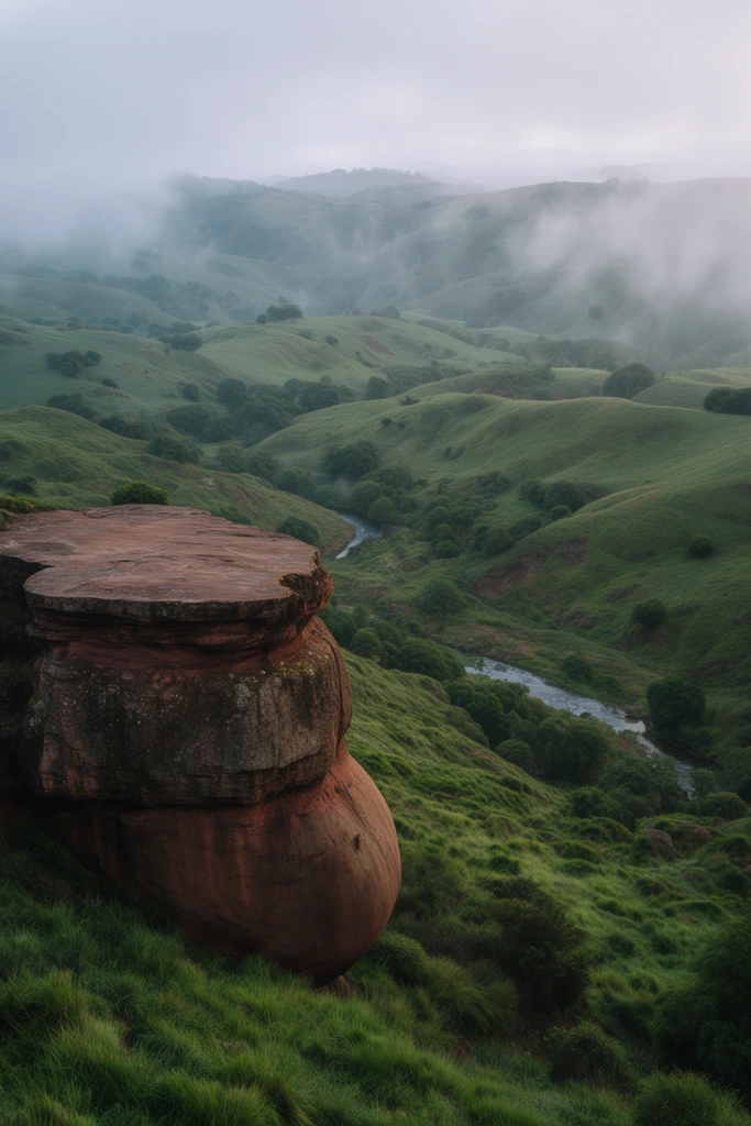 Cinematic Highland Solitude style AI image example 2
