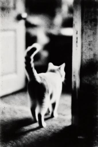 Haunting Monochrome Noir style reference image — chiaroscuro lighting