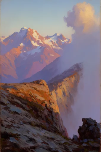 Luminous Pastoral Impressionism style reference image — golden hour glow