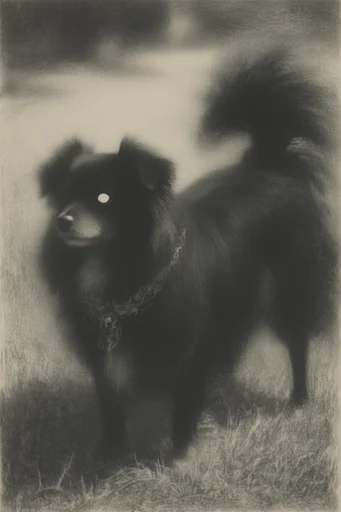 Monochrome Gothic Printmaking style reference image — aged paper texture