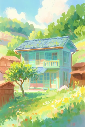 Sun-Drenched Whimsical Nostalgia style reference image — whimsical nostalgic atmosphere