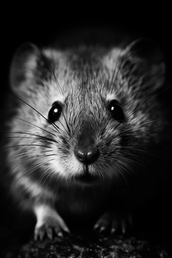Intimate Monochrome Macro style AI image example 3