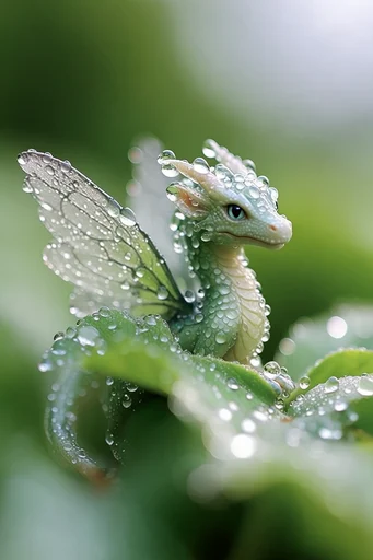 Refractive Macro Worlds style reference image — miniature world microcosm