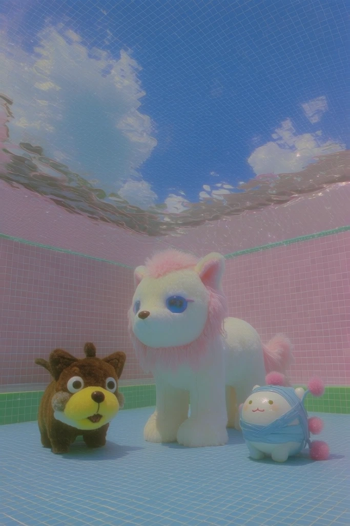 Ethereal Pastel Poolcore style AI image example 3