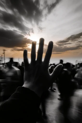 Cinematic Urban Kineticism style reference image — long exposure
