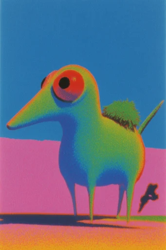 Textured Surreal Folk style reference image — naive folk art