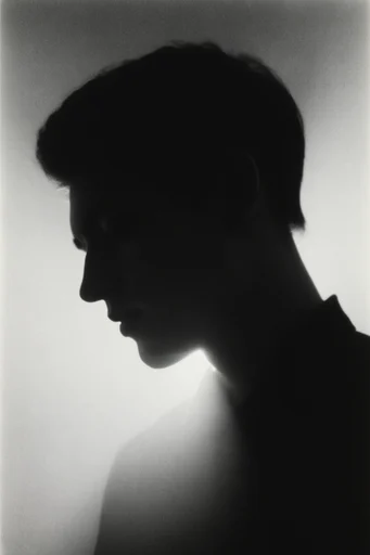 Gritty Cinematic Monochrome style reference image — analog noise