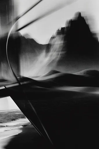 Spectral Motion Noir style reference image — motion blur portrait