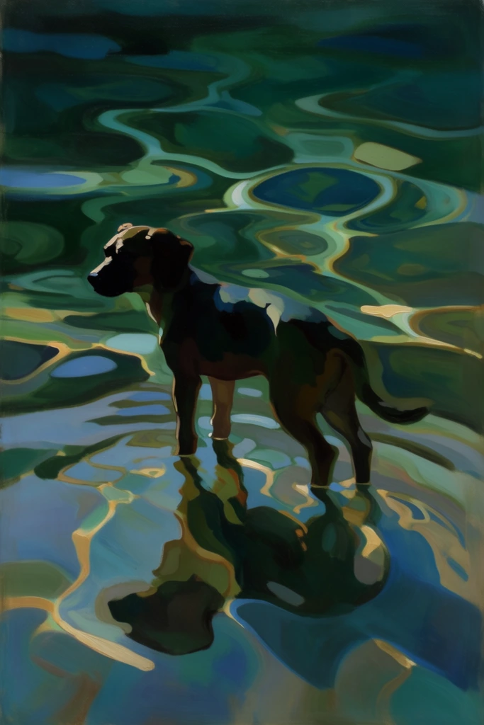 Luminous Impasto Dreamscapes style AI image example 3