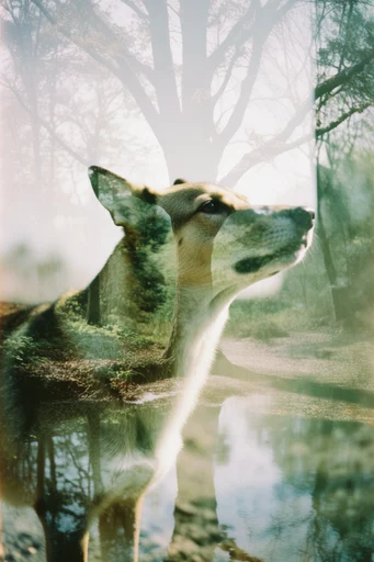 Ethereal Analog Silhouette style reference image — dreamy soft focus