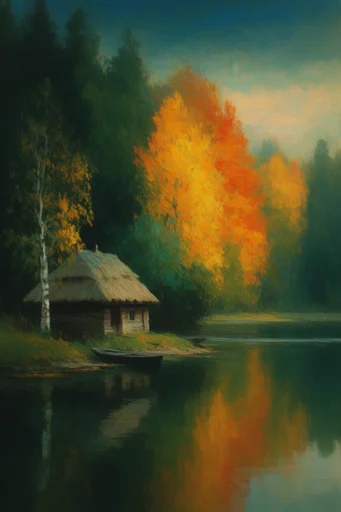Textured Impressionist Atmosphere style AI image example 2