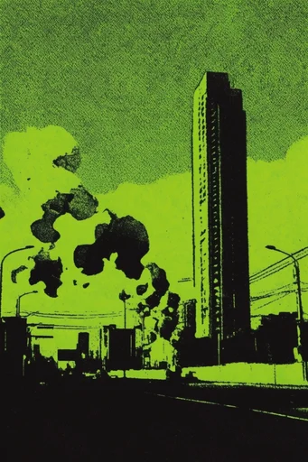 Toxic Glitch Dissonance style reference image — analog glitch art