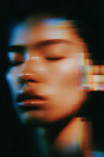 Kinetic Neon Glitch moodboard — generate AI images in this style