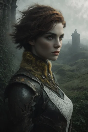 Misty Primeval Gothic style reference image — volumetric atmospheric lighting