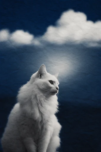 Surreal Cobalt Cloudscapes style reference image — painterly texture
