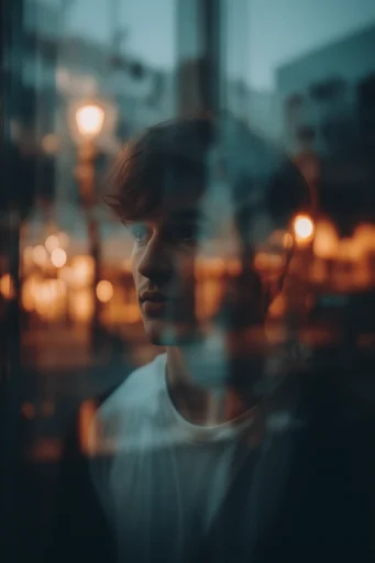 Cinematic Nocturnal Reflections style reference image — cinematic reflection