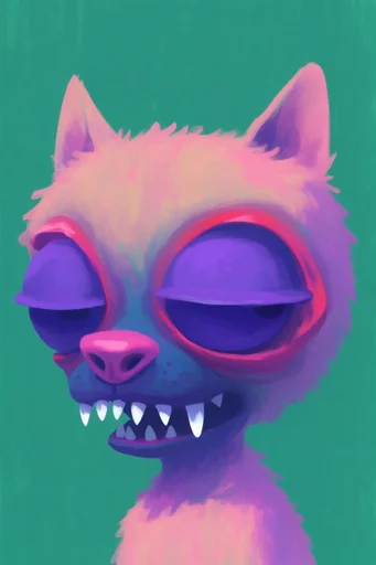 Whimsical Grotesque Pop style reference image — expressive proportions