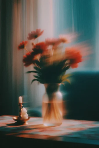 Spectral Motion Noir style reference image — surreal glitch art