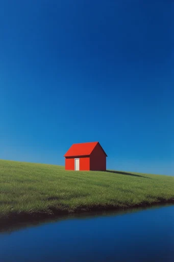 Surreal Minimalist Horizon style reference image — liminal space