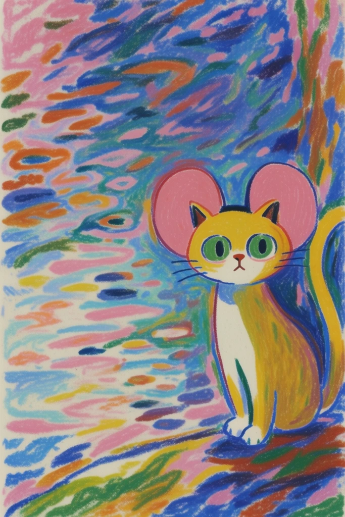 Textured Fauvist Impressionism style AI image example 3