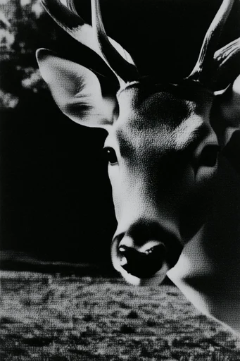 Gritty Monochromatic Noir style AI image example 3